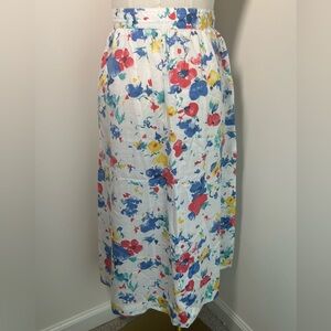 VTG 80s High Waisted Midi Skirt